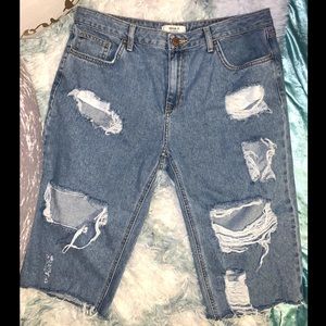 Forever 21✨Distressed Denim Shorts